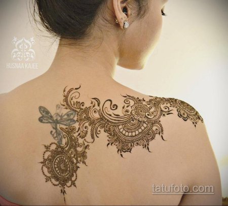 Мехенди на теле