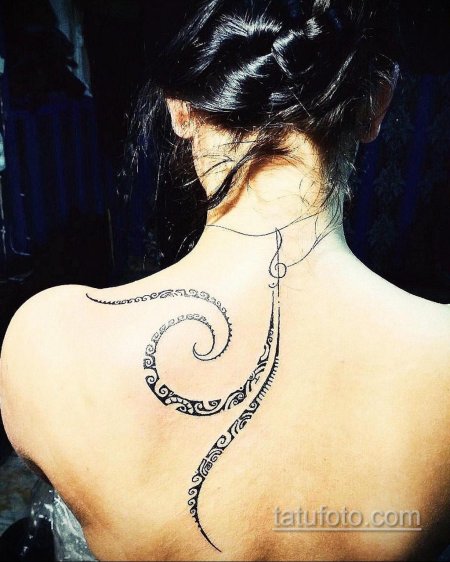 Тату для девушек на шее