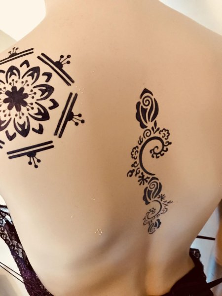 Рисунки хной на теле