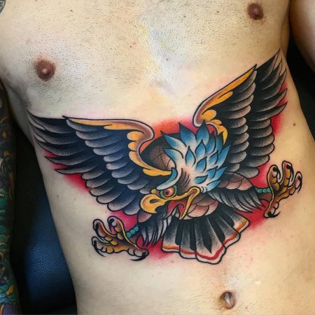 Орел на груди олд скул