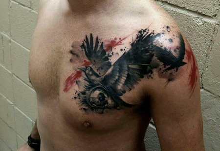 Треш полько ворон тату