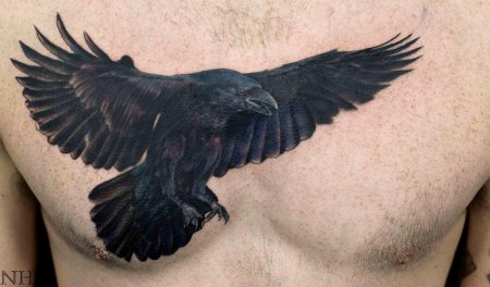 Тату ворон