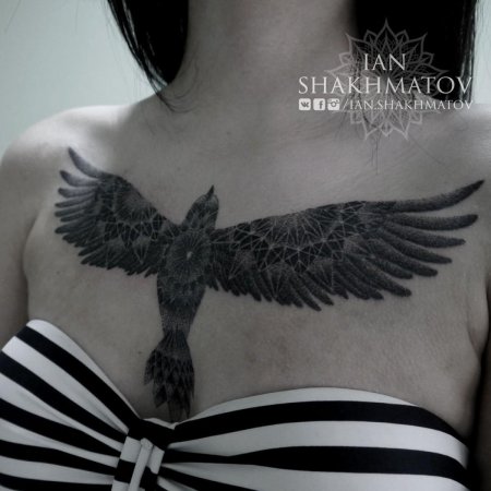 Тату ворон