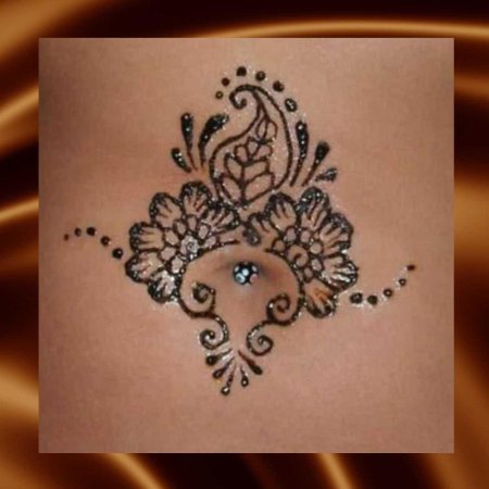 Рисунки хной на теле