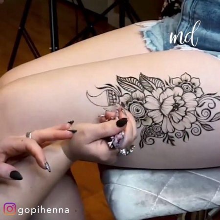 Мехенди хной