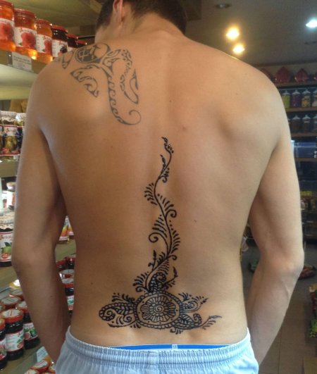 Тату на спине