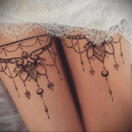 Тату подвязка