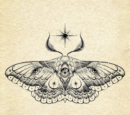 Мотылек татуировка