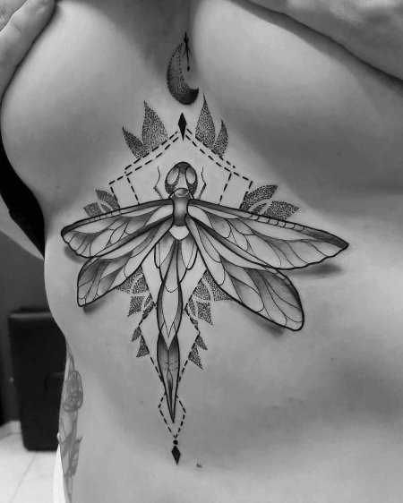 Тату стрекоза