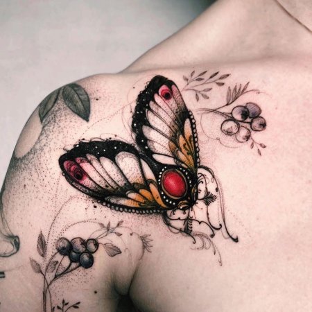 Мотылек тату