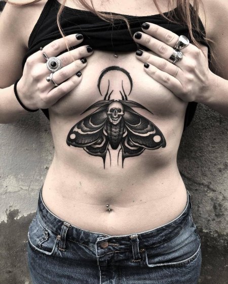 Мотылек татуировка