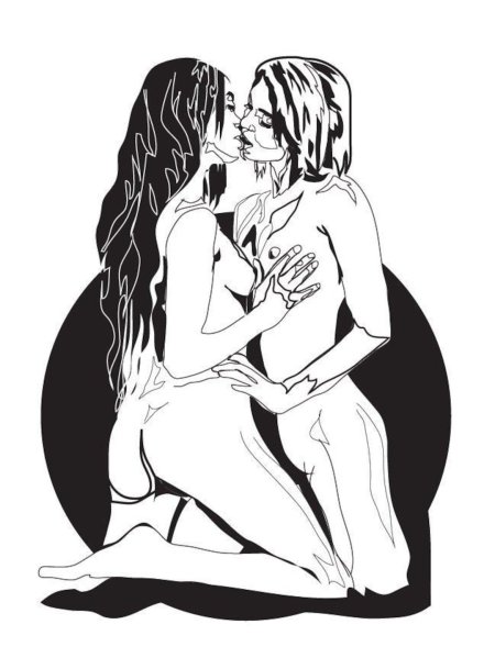 Лесби рисунки карандашом