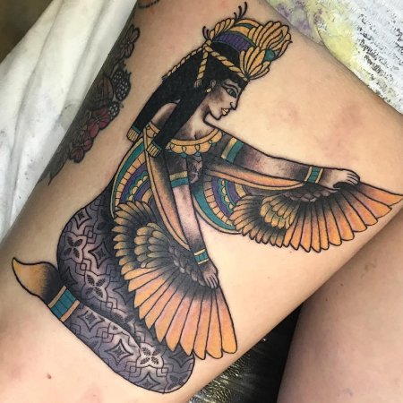 Исида богиня египта тату