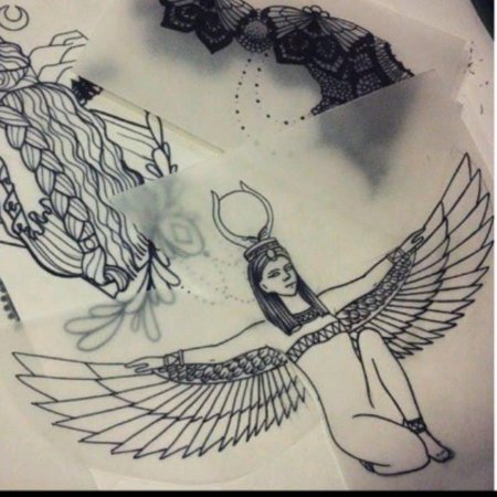 Богиня исида тату