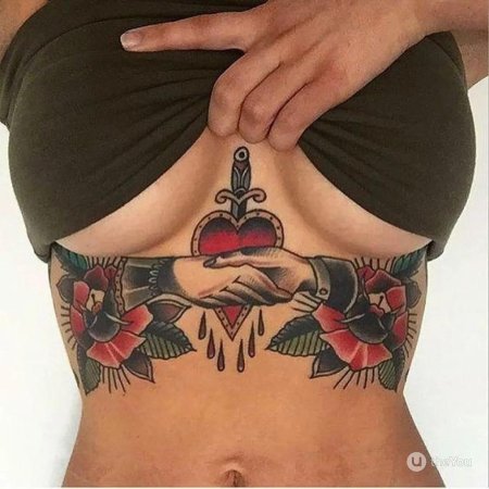 Татуировки для девушек на животе