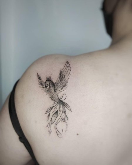 Феникс тату