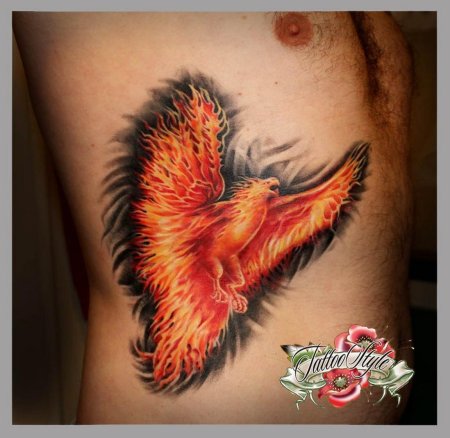 Тату феникс
