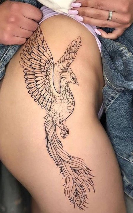 Феникс тату