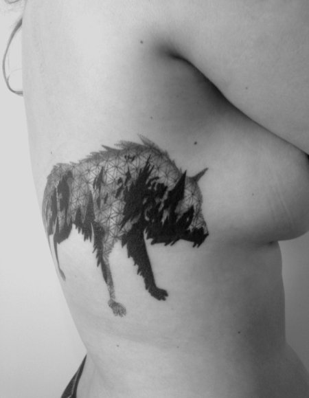 Тату волк