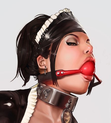 Бдсм латекс кляп надувной