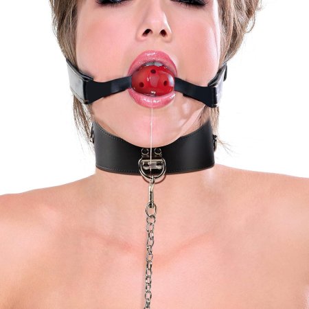 Чокер кожаный