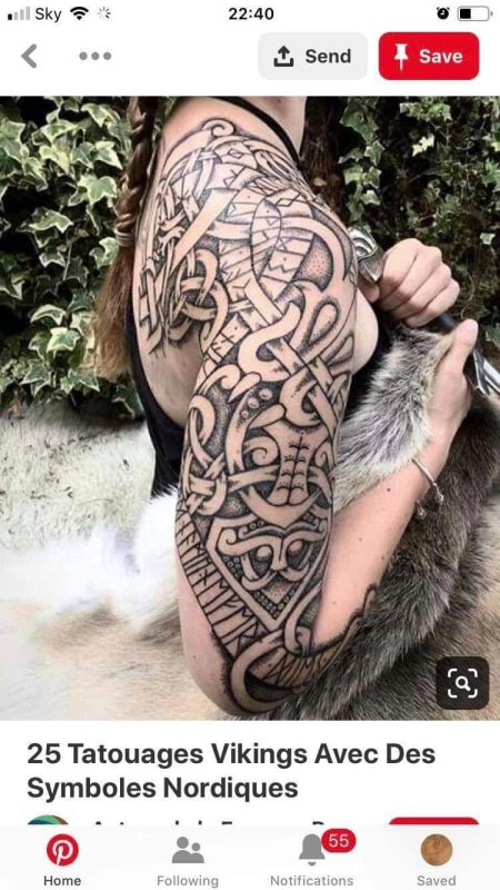Тату скандинавия викинги руны