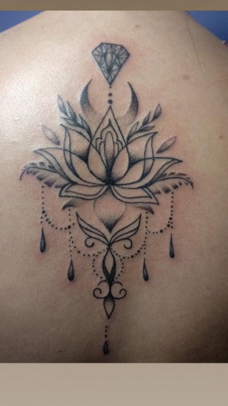 Тату мандала лотос