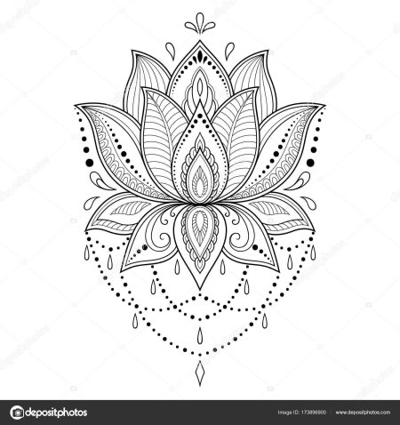 Мандала цветок лотоса