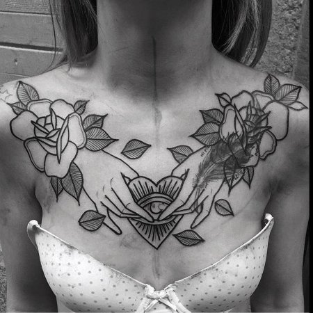 Тату эскизы на ключицу девушке