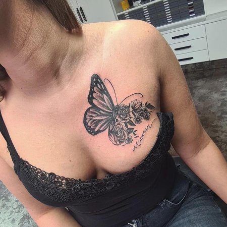 Татуировка бабочка