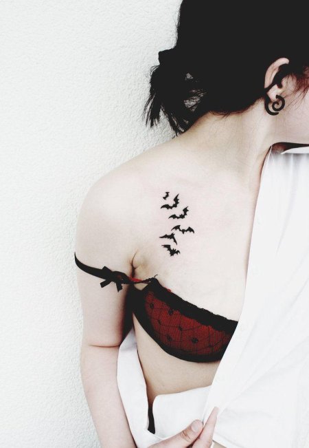 Готические тату для девушек