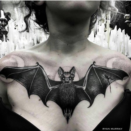 Тату летучая мышь