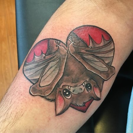 Тату летучая мышь