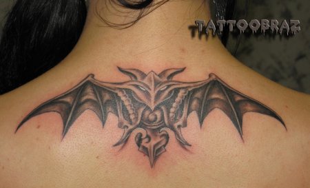 Тату летучая мышь разведка