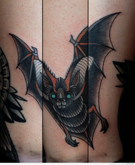Тату летучая мышь