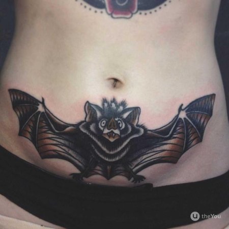 Тату летучая мышь
