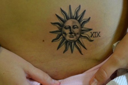 Тату солнца