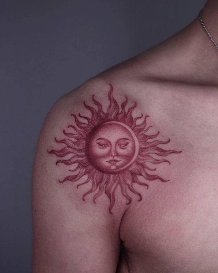 Солнце тату