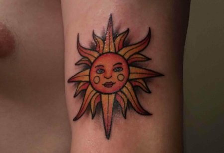 Тату солнца
