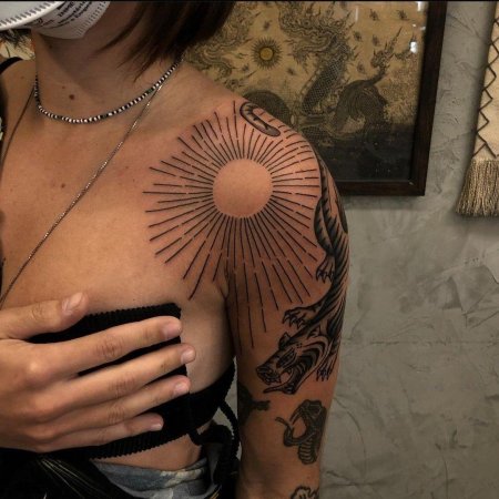 Солнце тату