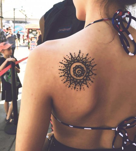 Тату солнца