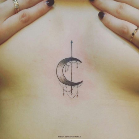 Татуировка полумесяц