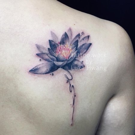 Тату цветок лотоса