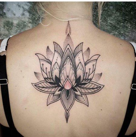 Тату мандала лотос