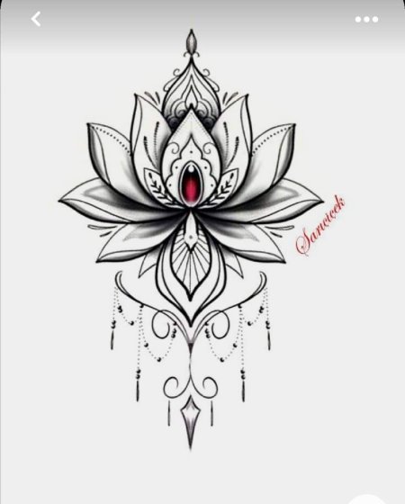 Лотос татуировка