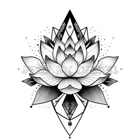 Лотос випшейдинг эскиз