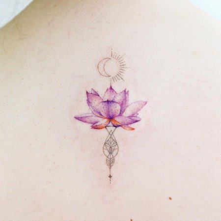 Тату мандала лотос