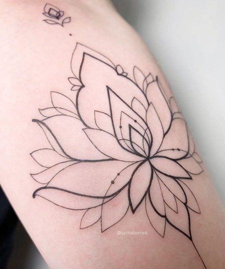 Татуировки для девушек лотос