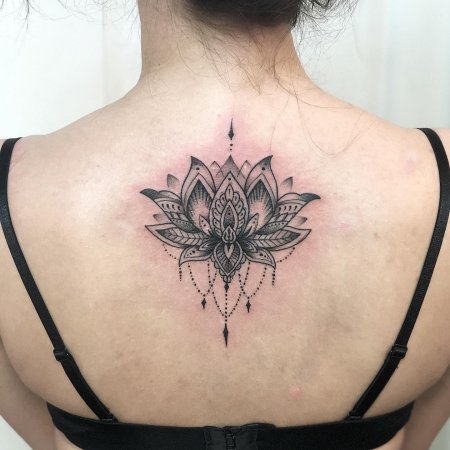 Тату мандала лотос