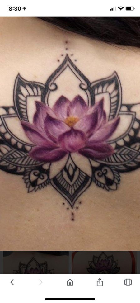 Тату лотос